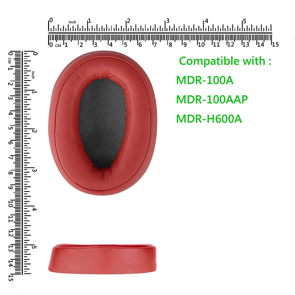เปลี่ยนแผ่นรองหูฟังแผ่นรองหูฟังซ่อมอะไหล่สำหรับ Sony MDR-100A MDR-100AAP MDR-H600A MDR 100A 100AAP H600A หูฟัง