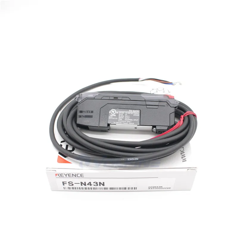 Original new PNP cable type digital optical fiber amplifier sensor FS-N43N