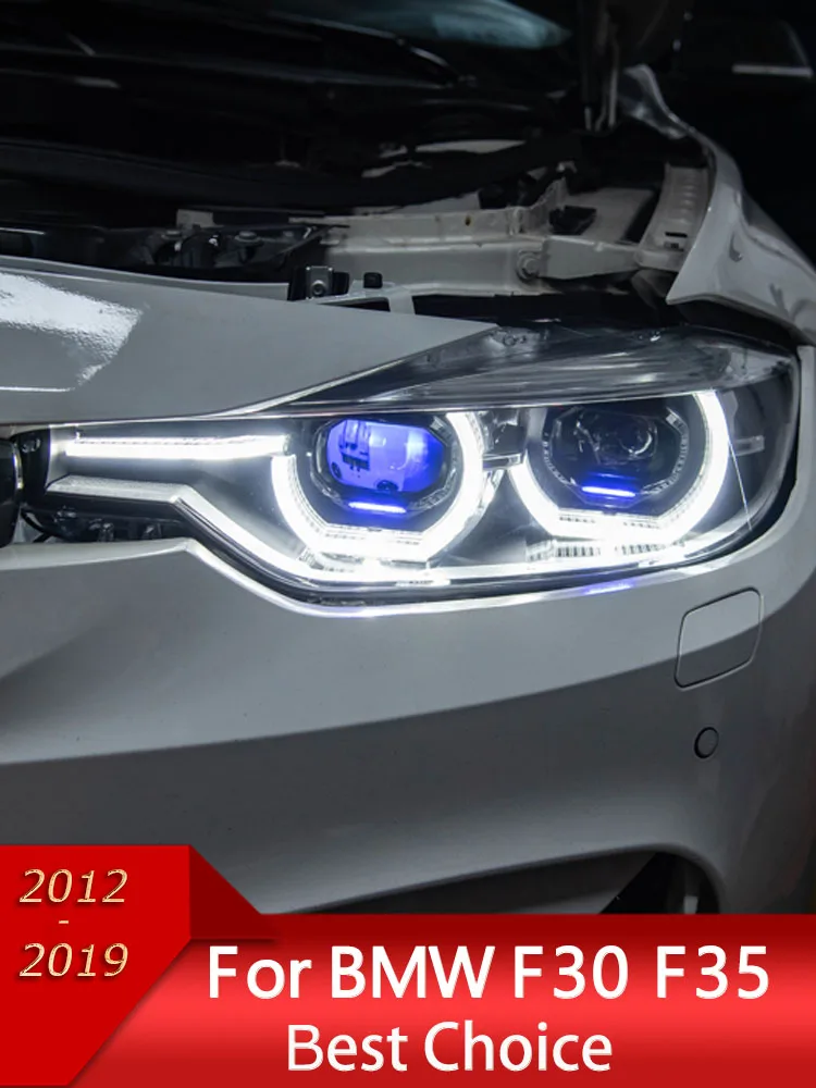 Światła samochodowe do BMW F30 F31 F35 2013-2019 Serii 3 LED Reflektory samochodowe Zestaw do modernizacji Soczewka Bifokalna Lampa Sygnalizacyjna Narzędzia Akcesoria — 2