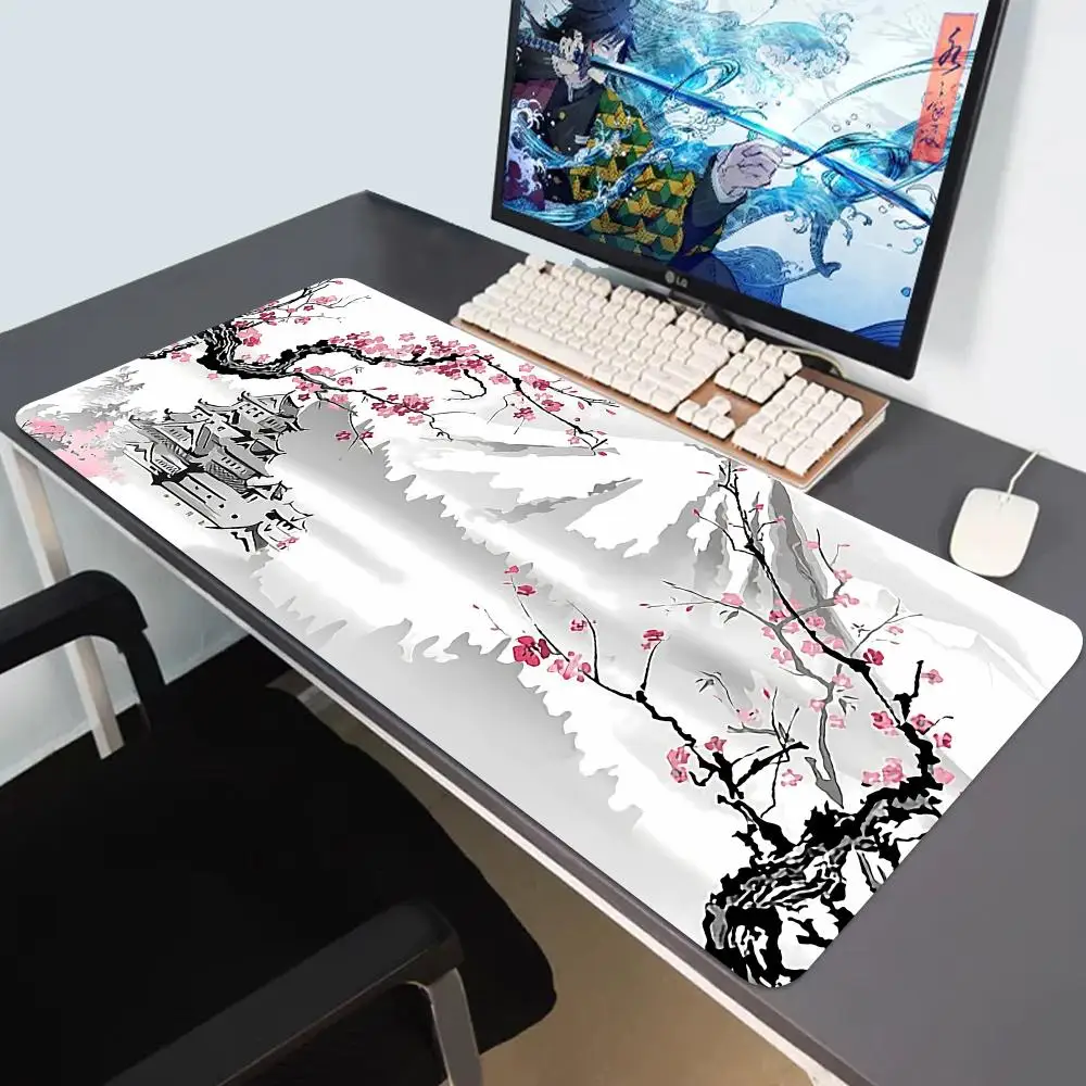 

Сакура японский коврик для мыши Cherry Blossom игровой XL домашний новый HD коврик для мыши XXL коврик для клавиатуры нескользящий офисный ковер коврик для мыши для ноутбука