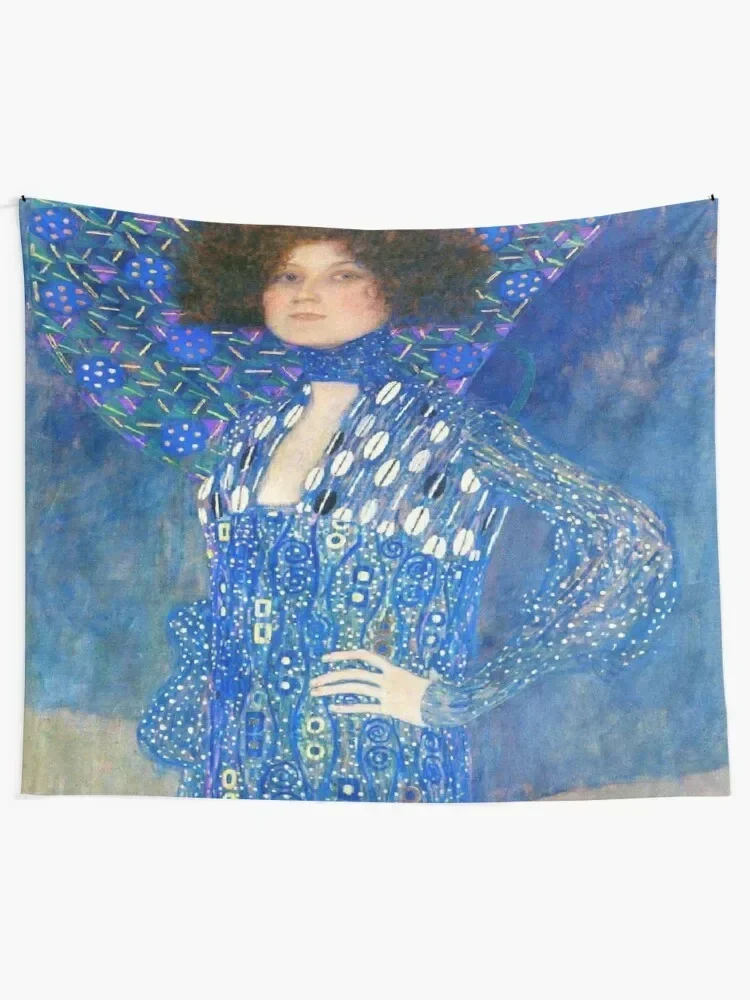 Gustav Klimt Portrait of Emilie Floge Tapestry Room Decorations Kawaii Room Decor Bedroom Decorations Tapestry