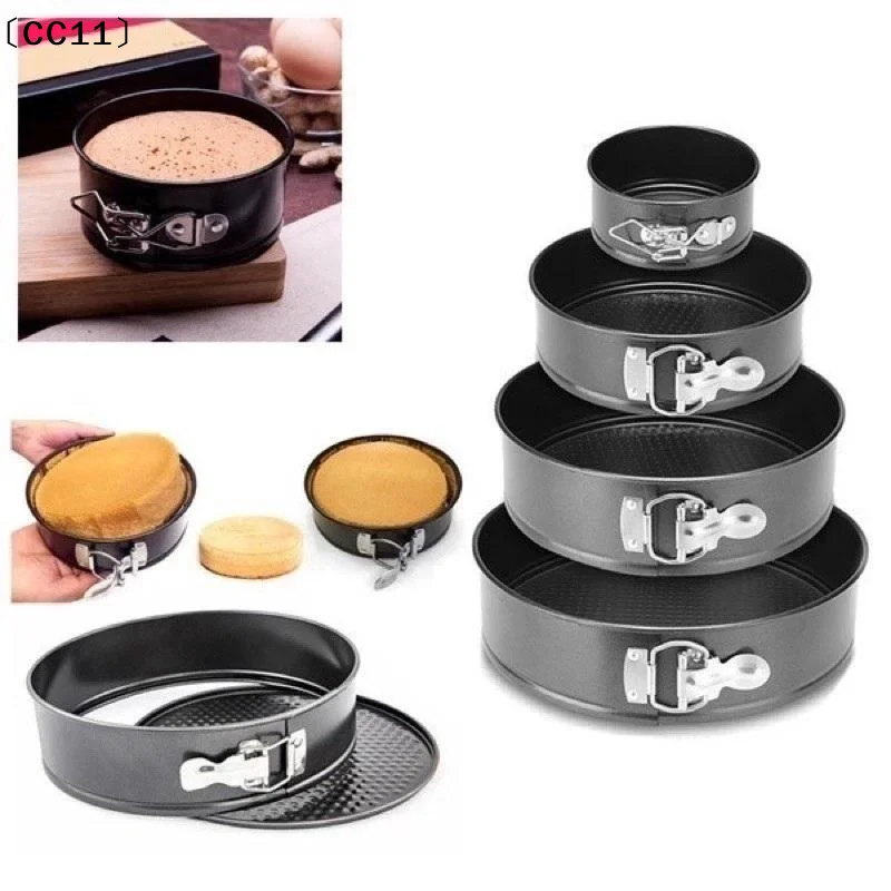 3PCS Cake Pan Set, Round Nonstick Baking Pans Spring Form For Cakes, Cheesecake, Removable Bottom, Leakproof Bakeware Sets〔CC11〕