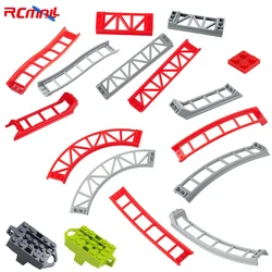 10PCS Small Particle Building Blocks MOC Accessories Roller Coaster Tracks Rail Compatible with LEGOeds 26559 26060 26021 26561