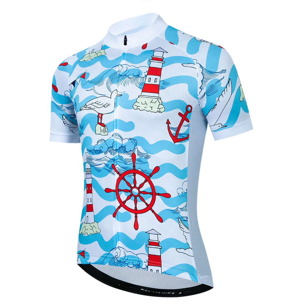 Mens Cycling Jersey 2023 Pro Team Summer Bike Jersey Mountain Bicycle Clothing Short Sleeve Cycling Shirt