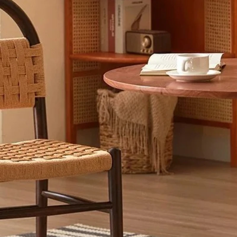 

Lounge Dresser Dining Chairs Manger Rattan Solid Lounge Soft Chair Outdoor Nordic Luxury Sillas Comedor Living Room Furniture