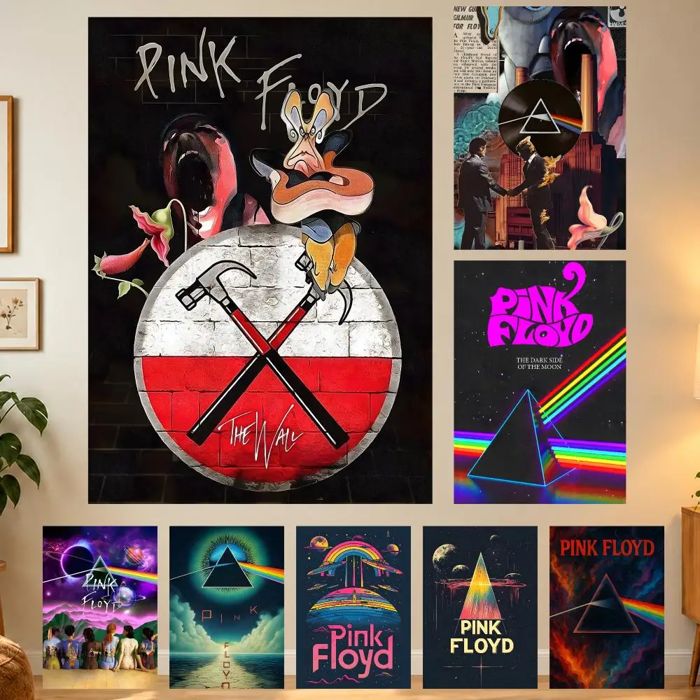 Expansive Psychedelic Music Pink Floyd Poster Home Wall Decor for Living Room Bedroom Office Aesthetic Room