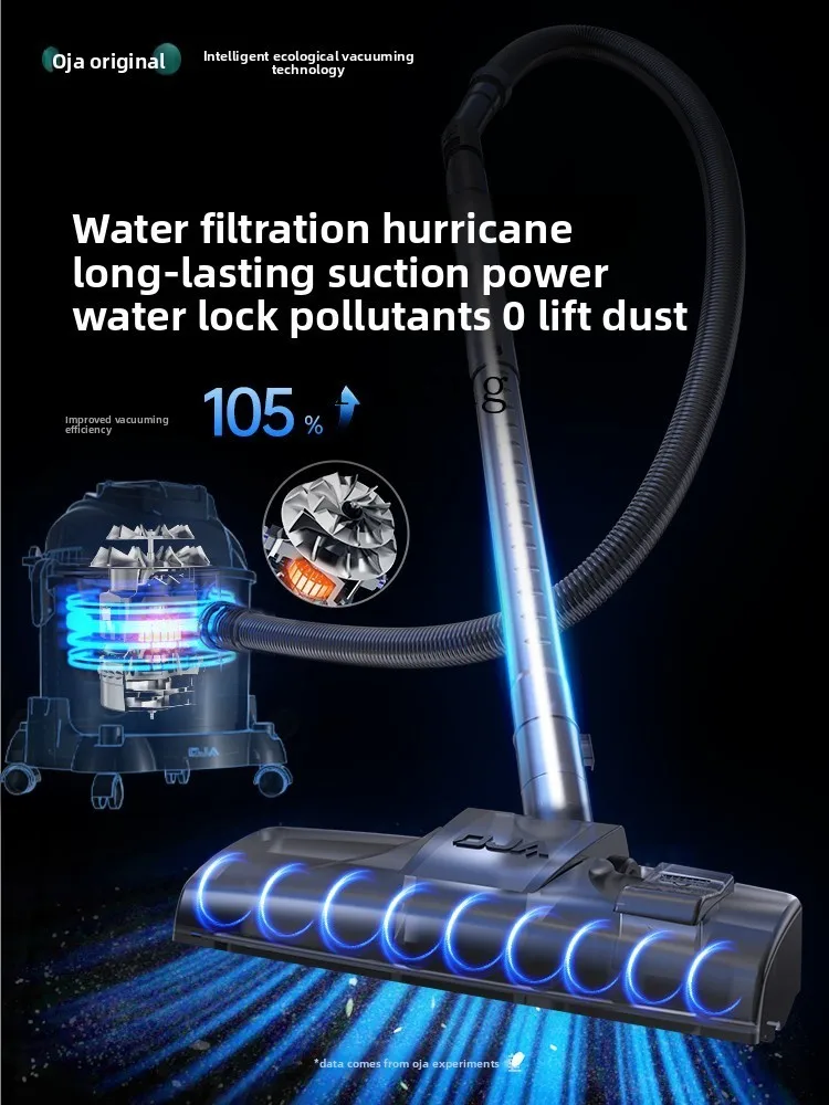 ZZ Staubsauger Haushalt großer Saugwasserfilter Saugen und Abschleppen spezieller Teppich zum Öffnen von Abfällen und Saugen Katze