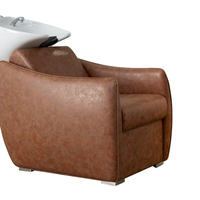 Salon Furniture No Plumbing Shampoo Bowl Barber Chair Shampoo Bed Salon Brown Shampoo Chairs With Body Massage