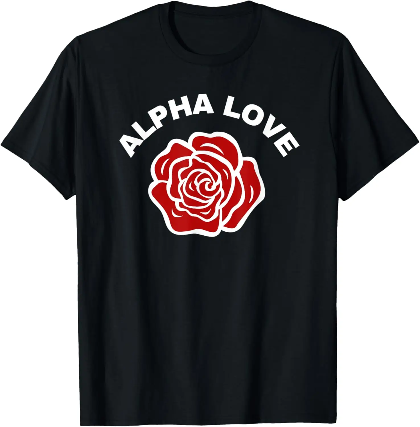 

Alpha Love AOII Cute Rose O Pi T-Shirt
