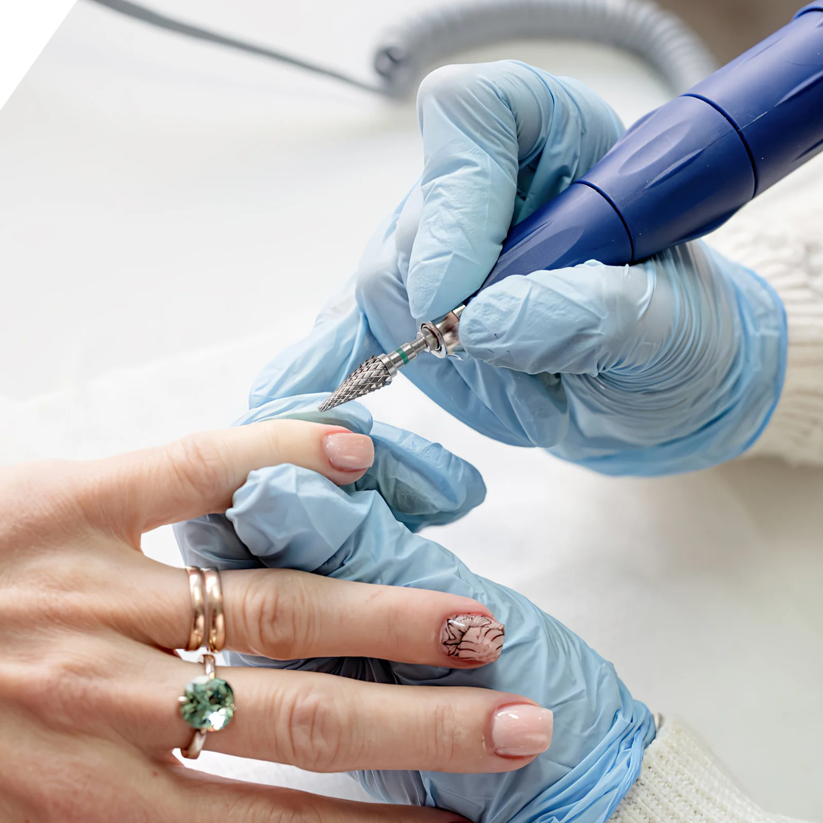 

Сверло для ногтей из вольфрамовой стали, заостренная форма, шлифовальная головка, эффективный инструмент для полировки ногтей для маникюра, педикюра, салона