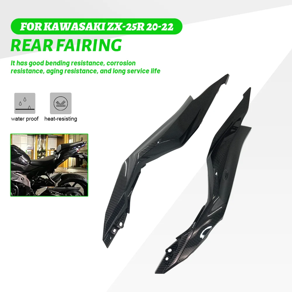 

For Kawasaki ZX25R ZX-25R 2020 2021 2022 Motorcycle Accessories ABS Carbon Paint Rear Tail Side Seat Cover Fairing