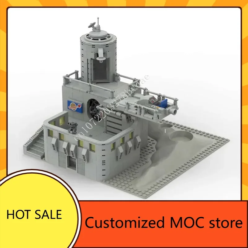 812PCS Base spaziale MOC Creative Holiday streetview Puzzle CityArchitecture DIYA Assemblaggio Compleanno Regalo di Natale per bambini Età