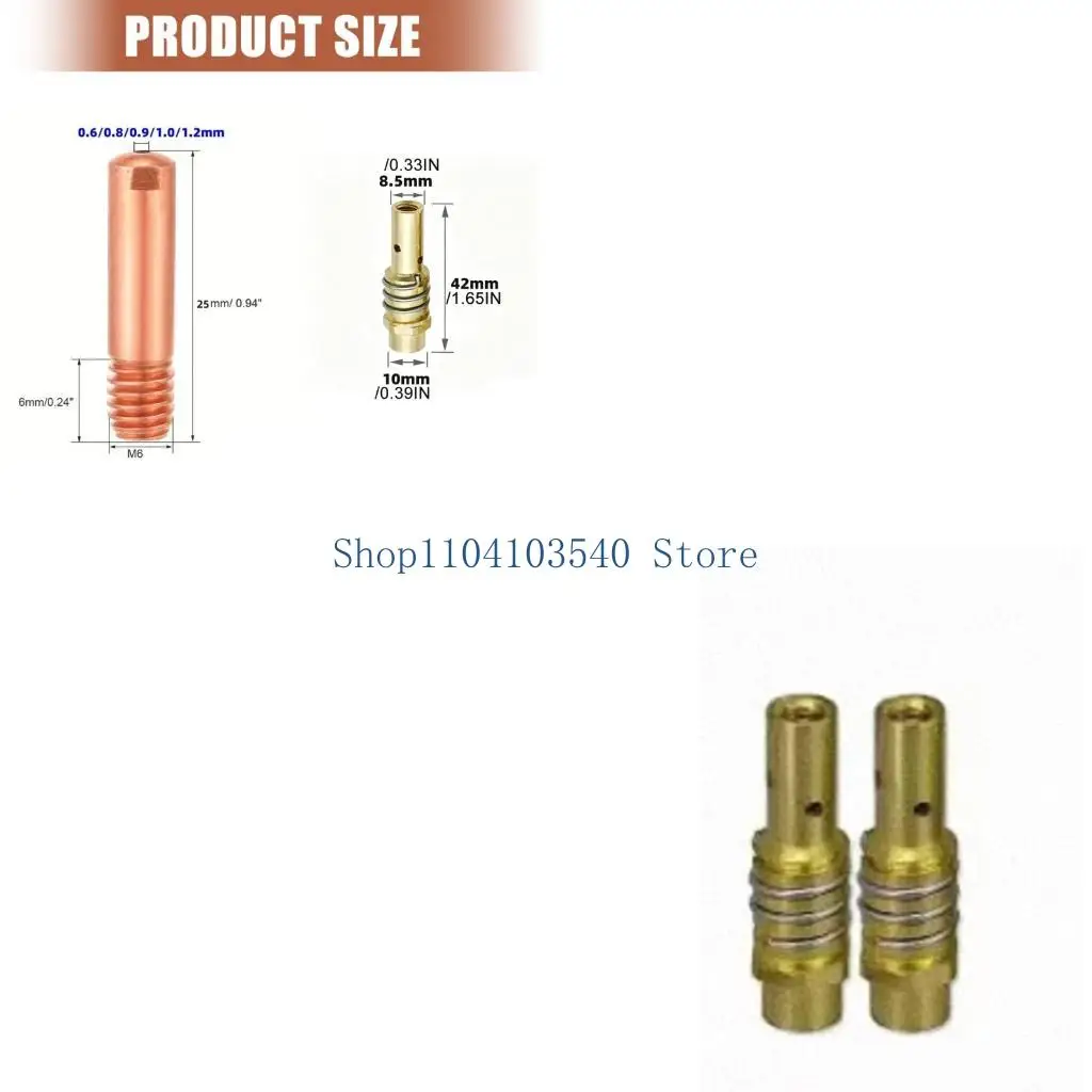 02DC Professional Welding Nozzle Connection And Tip Set For MB15AK Mig Welding Torch