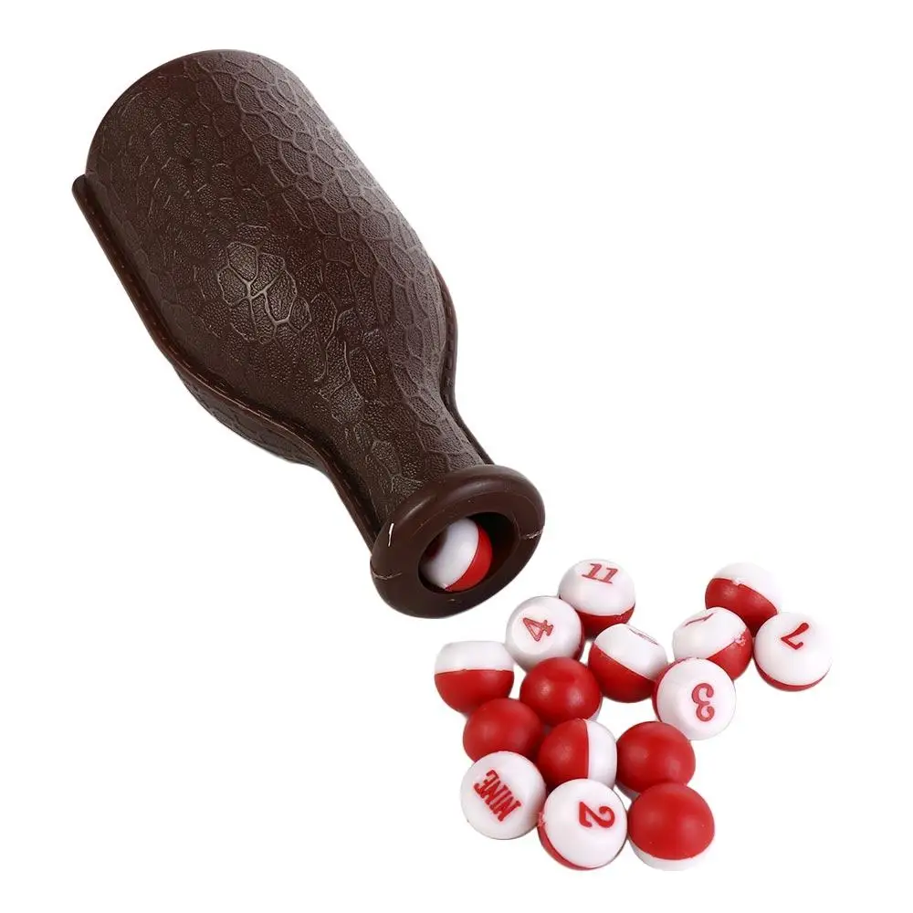 

Standard Set 16 Numbered Billiard Kelly Pool Brown Tally Peas Billiard Kelly Box Billiard Shake Bottle Billiard Game