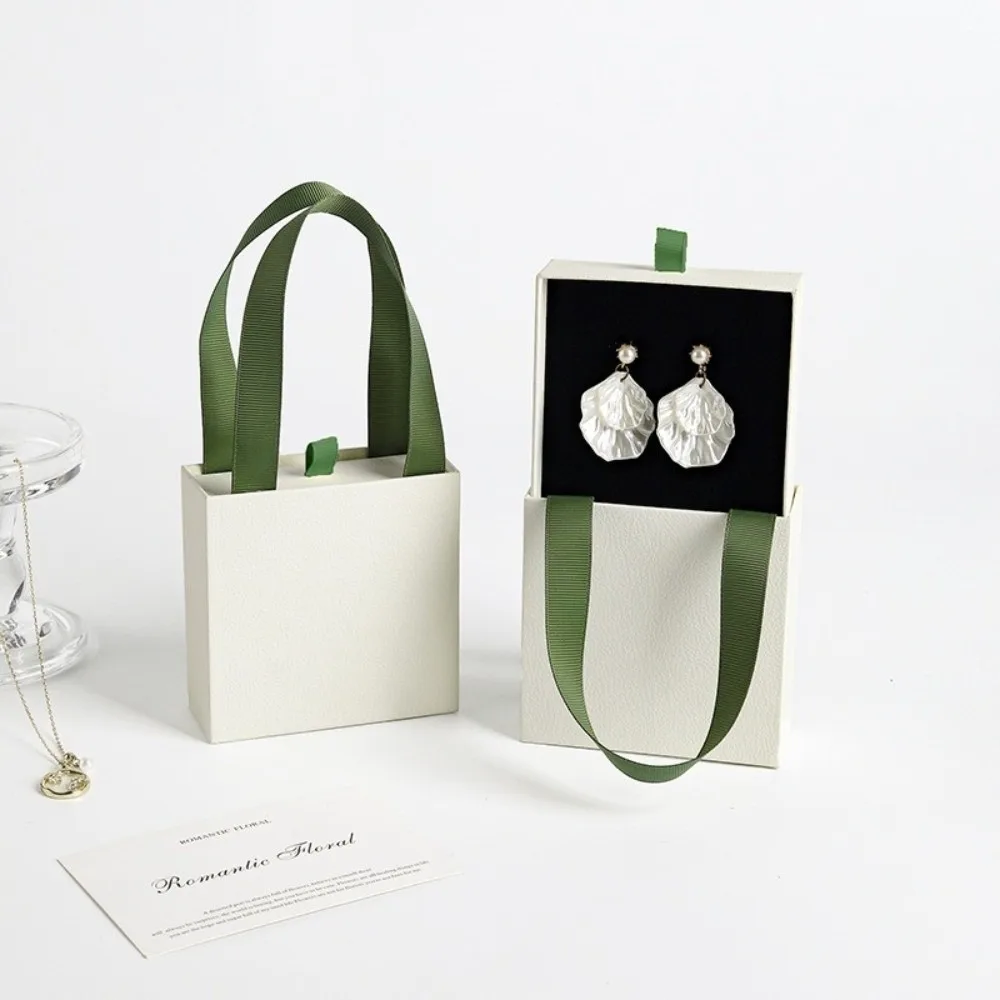 Paper Material Jewelry Packaging Box Portable Design Drawer Style Jewelry Storage Organizer Gift Packaging