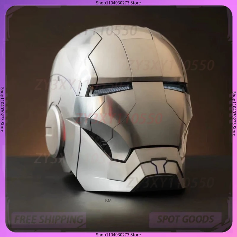 Iron Man MK50 Figura 1:1 Indossabile Cos Maschera Casco di deformazione ad attivazione vocale attorno ai derivati di animazione Modello giocattolo Regalo Ragazzo