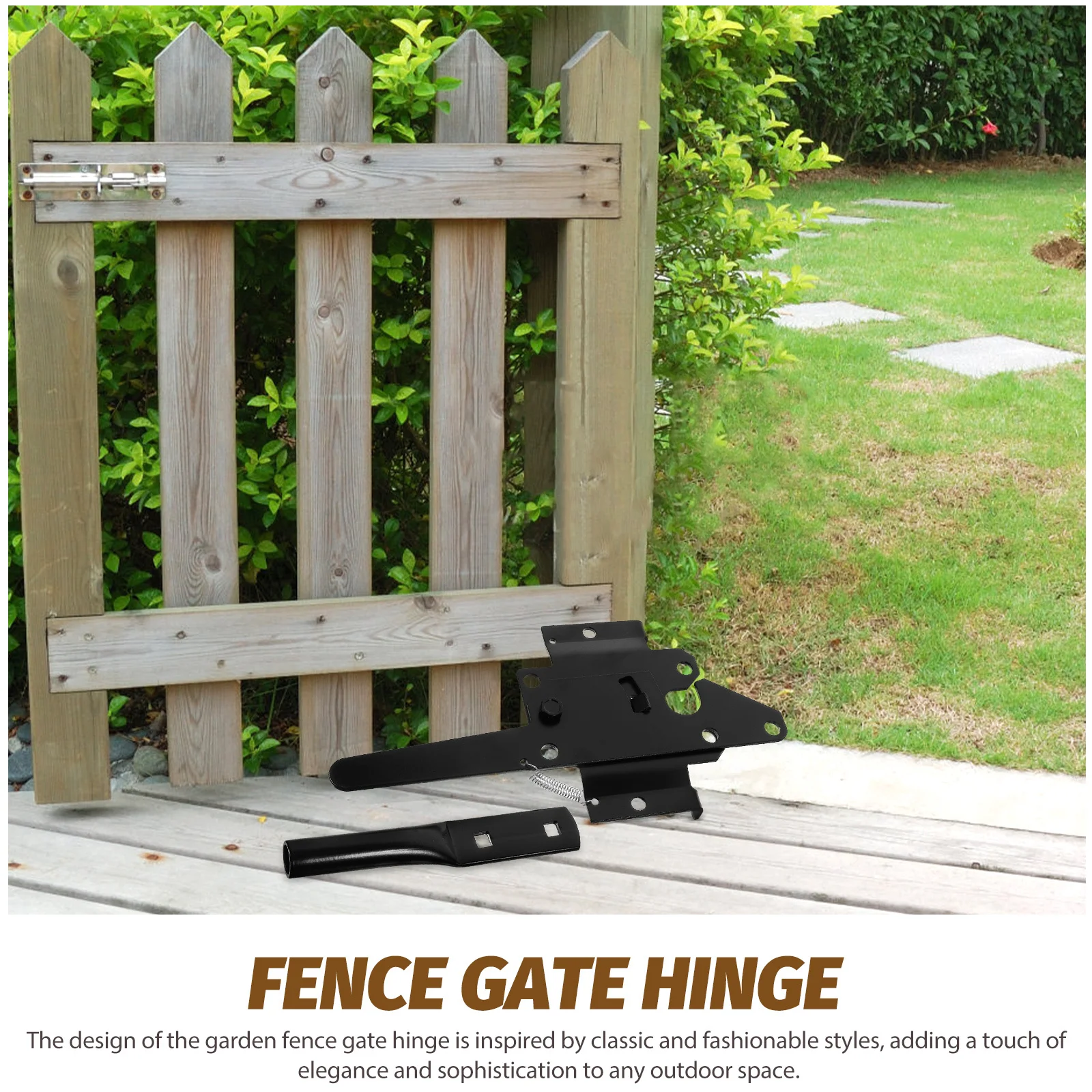 

1 Set Heavy Duty Gate Hinges For Wooden Fences Hidden Door Latch Farm Garden Hinge Fence Gate Lock Outdoor Hardware Strap Hinges