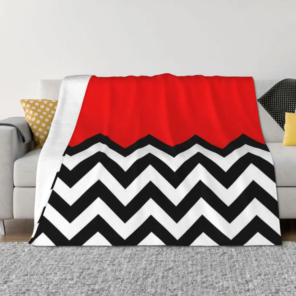 

Twin Peaks - Black Lodge Pattern Throw Blanket for winter Travel Summer Beddings Furry Blankets