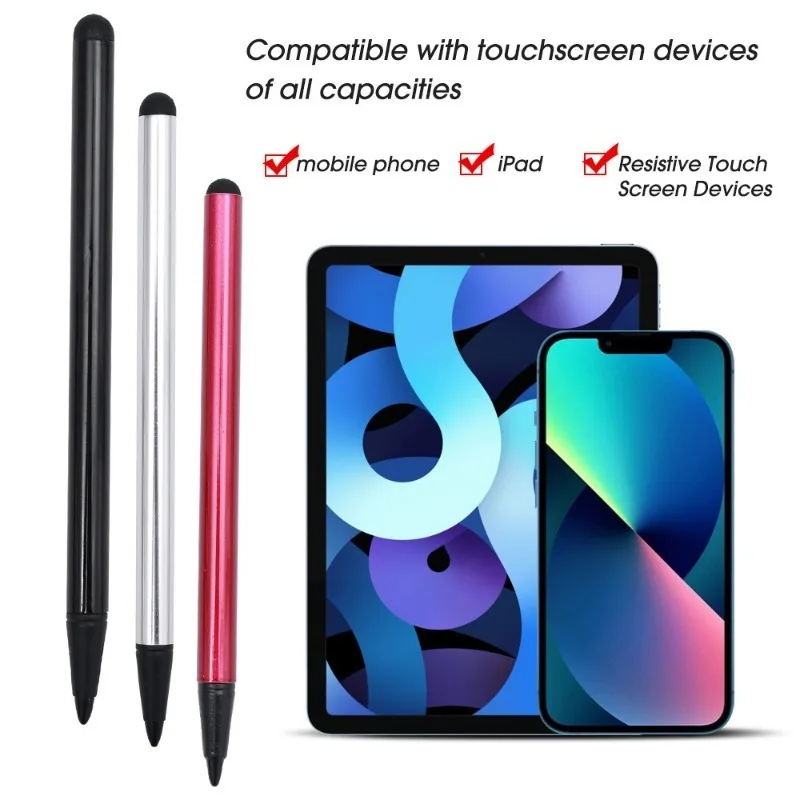 Universal Stylus Pencil for Iphone Ipad Samsung Tablet Laptop Touch Screen Pens  Portable 2 In 1 Touchscreen Pens