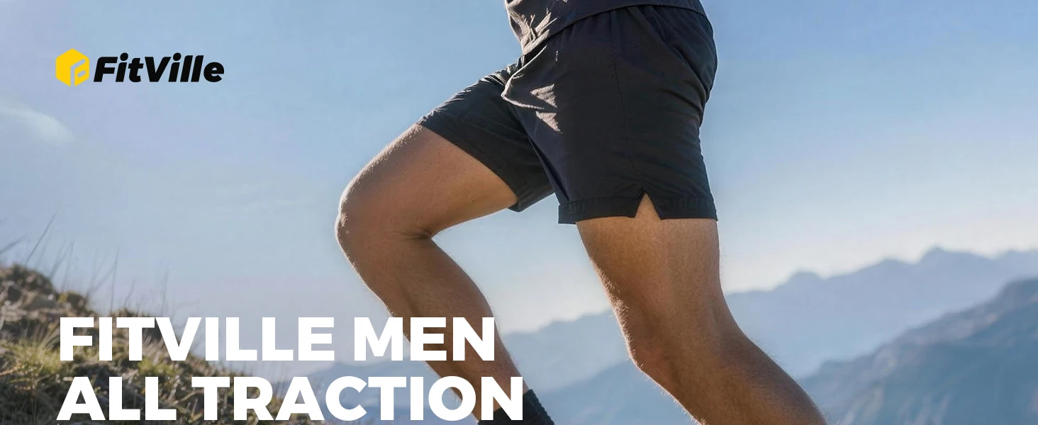 Fitville Herren Trail-Laufschuhe mit breiter Zehenbox, Sportschuhe, atmungsaktiv, mit Dämpfung, Outdoor-Wanderschuhe für Herren, mit Fußgewölbestütze – Detail 3