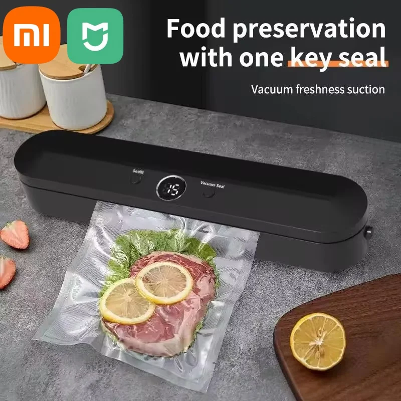 Xiaomi-máquina automática de envasado al vacío para el hogar, sellador de alimentos 2 en 1, en seco y húmedo, nuevo