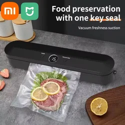 Вакуумный упаковщик Xiaomi, автоматическая упаковочная машина, вакуумный упаковщик пищевых продуктов, вакуумный упаковщик пищевых продуктов, сухой и влажный консервант для пищевых продуктов 2-в-1, новый