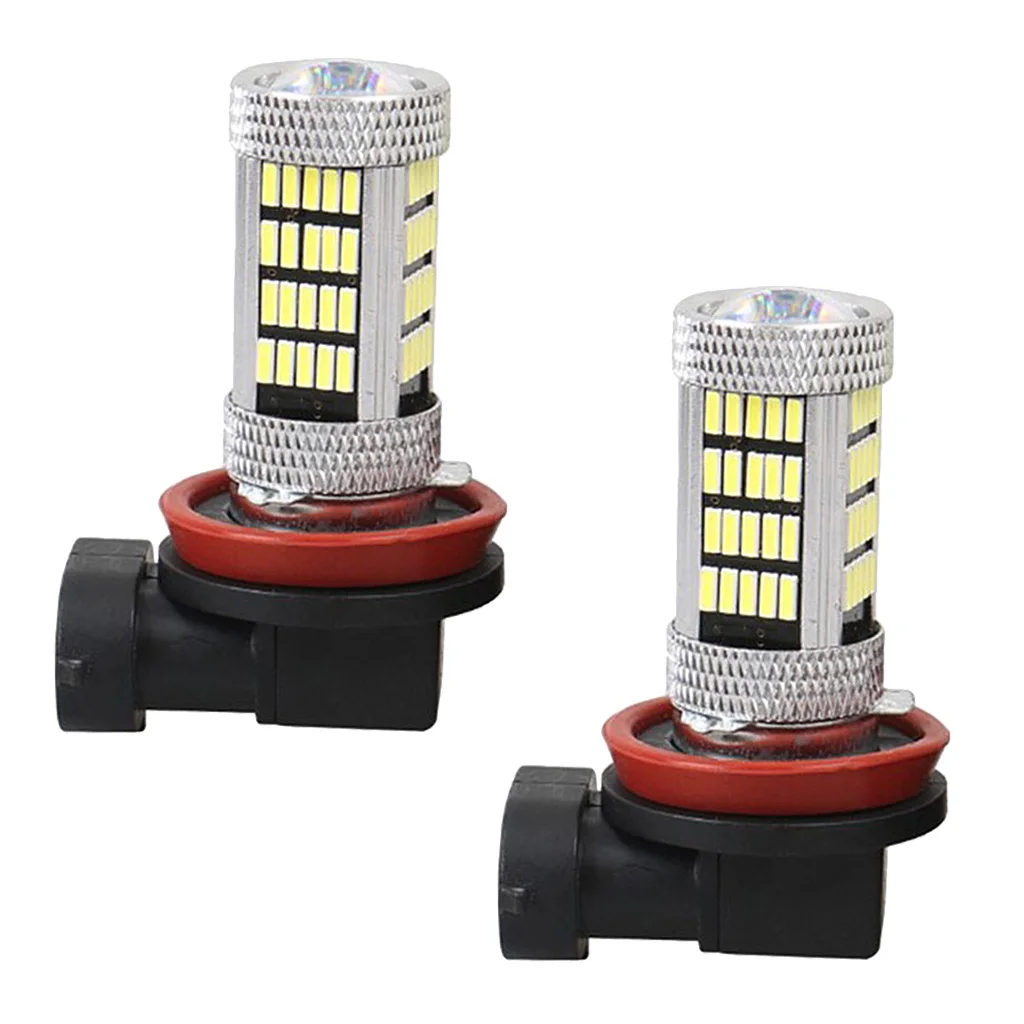 Carro LED nevoeiro lâmpada de condução, H11, H8, 4014, 92SMD, DRL, 6000K, 12V, 65W, 2 pcs