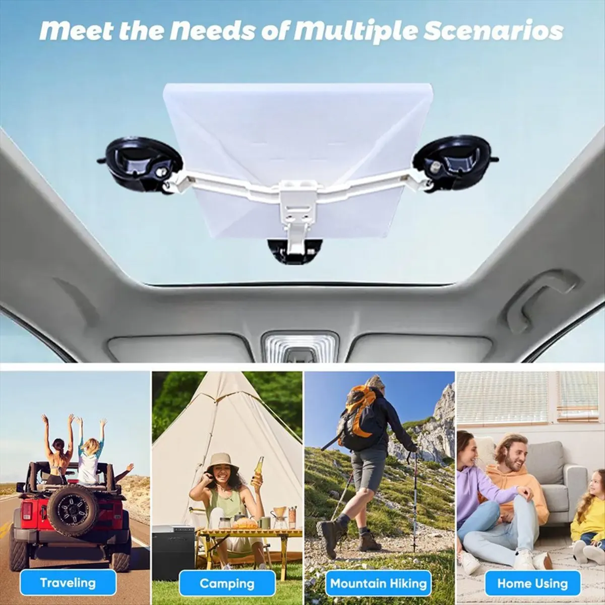 Punctual- Suction Cup Mount for Starlink Mini Secure Mounting Kit for Car Windows & Sunroofs Satellite Mounting Bracket Strong