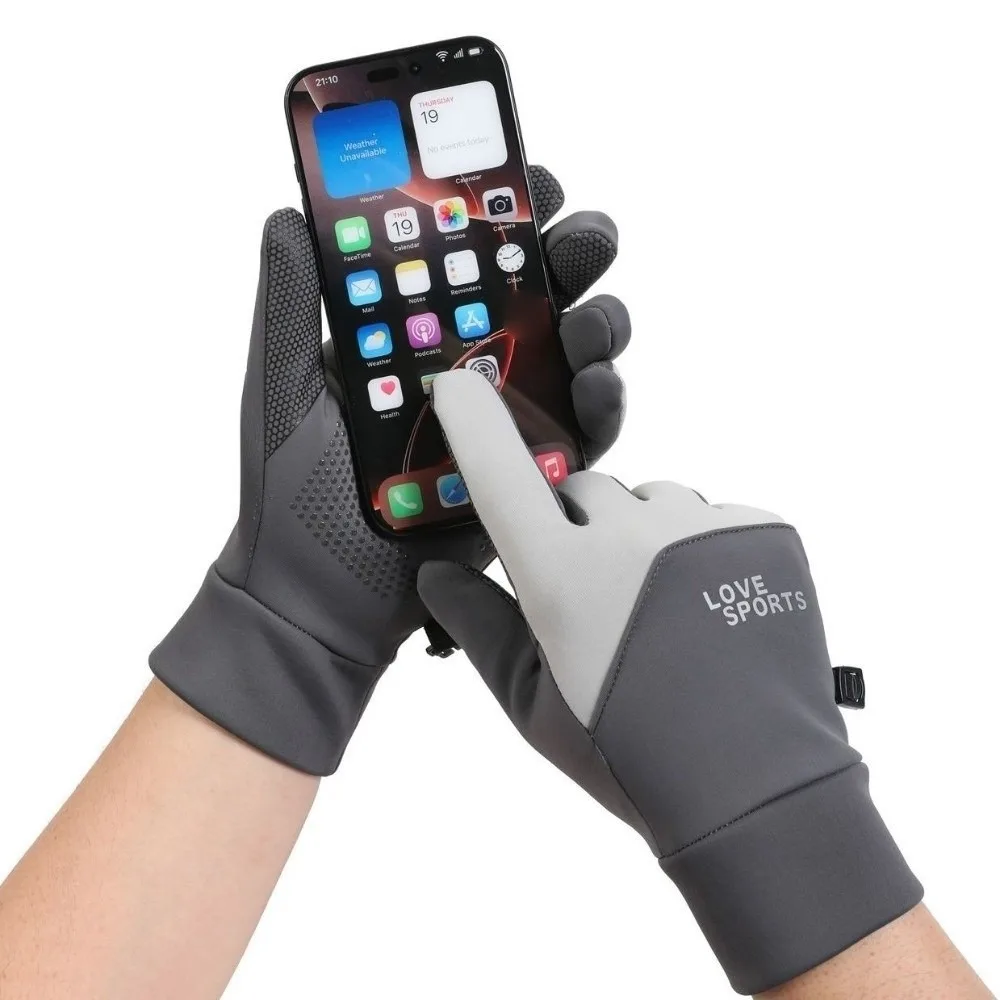 

Waterproof Winter Gloves Touchable Screen Plush Touch Screen Gloves Full Finger Warm Full Finger Gloves