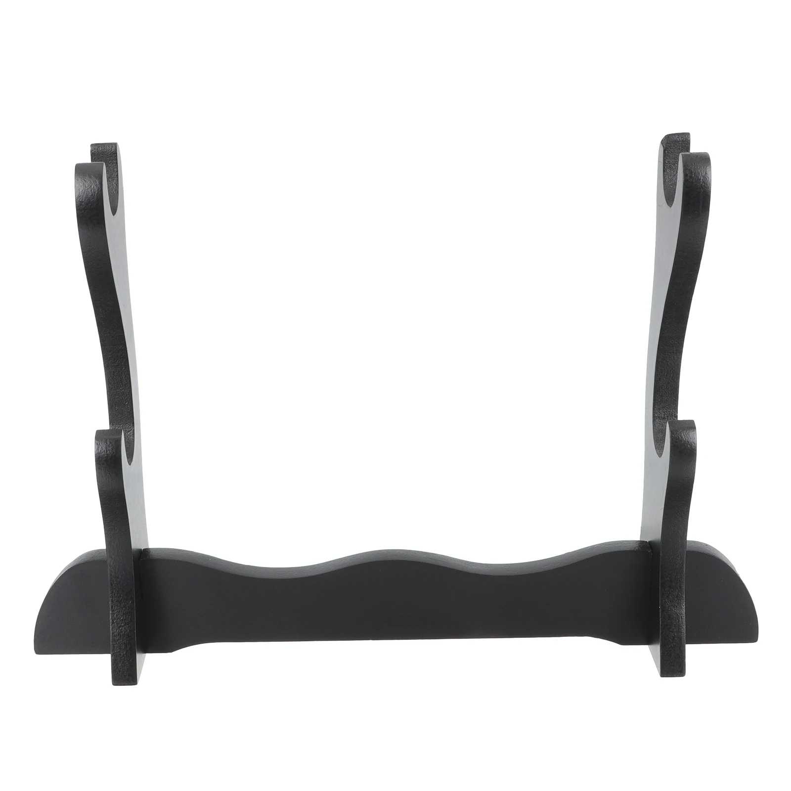 

Flute and Holder Display Stand Wood Sword Household Swords Vertical Black Storage