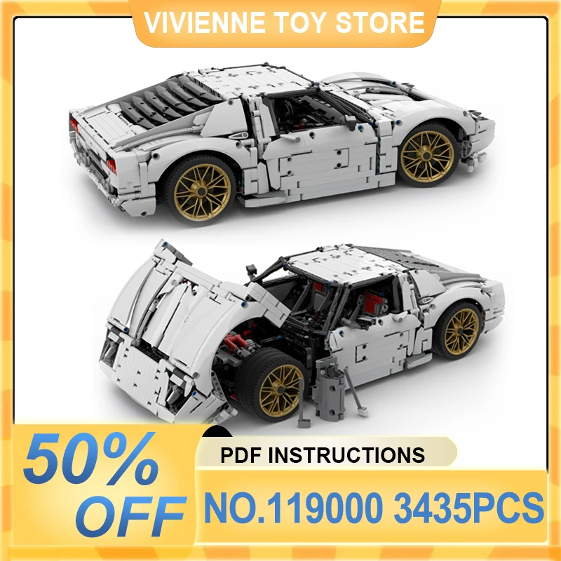 

New MOC 119000 Technical Super Sports Car High-quality Model Building Block Bricks Puzzle DIY Toys Christmas Gifts For Kids