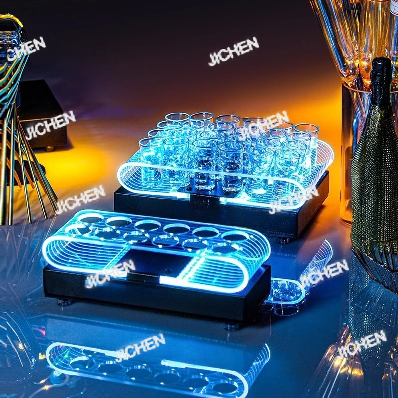 

Neu Luminous Acrylic Cup Holder Bar Cocktail Holder Beer Cup Luminous Wine Holder