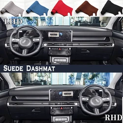 Car Styling Suede Leather Dash Mat Covers Dashmat Dashboard Accessories For Hyundai Tucson NX4 Facelift 2025 2026