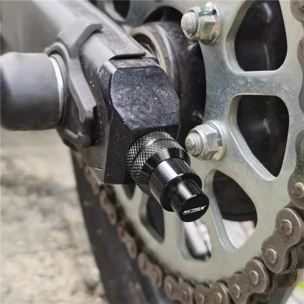 Per Honda NC750X NC750 X NC 750 X 2014-2024 2025 2026 di Alluminio di CNC Del Motociclo Ruota Posteriore Catena End Regolatore Trim Vite copertura