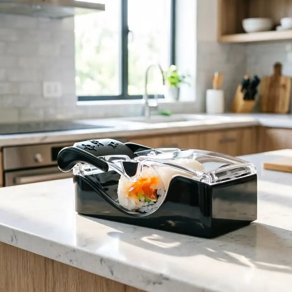 Herramientas para hacer sushi, molde para rollos de arroz y verduras envueltos en algas, molde para hacer sushi japonés, herramienta de cocina para principiantes.