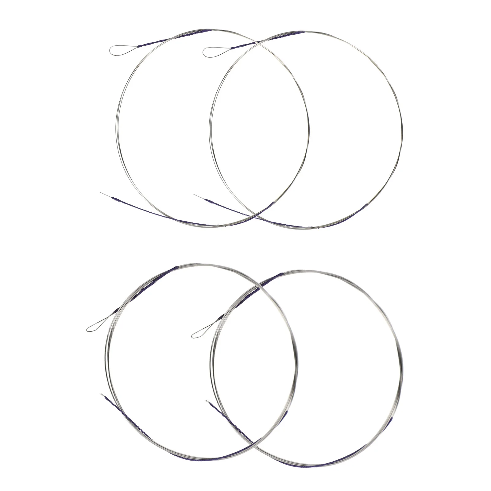 

4 Pcs Erhu String Set Bundle Professional Musical Instruments Metal Strings Full Resonance