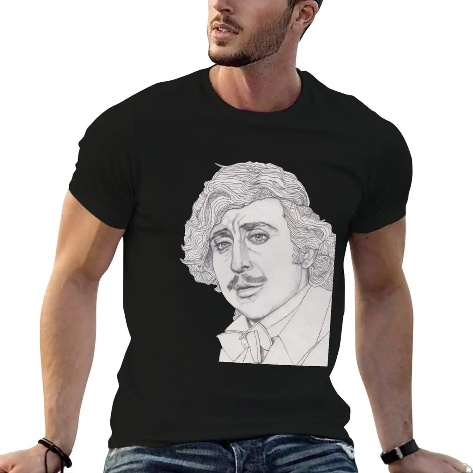 

Футболка Dr. Frederick Frankenstein-Gene Wilder, хлопковая футболка, мужские забавные футболки, темная футболка с юмором