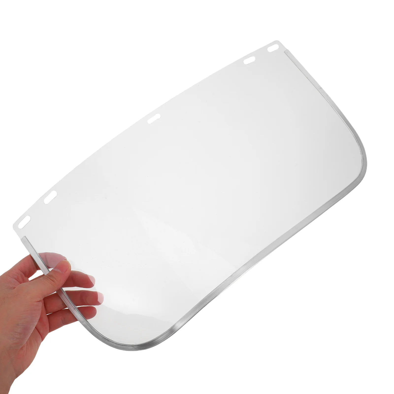 Anti Splash Aluminum Bordered Pvc Clear Visor For Grinding Lab Industrial Safety Protection Health Care Face