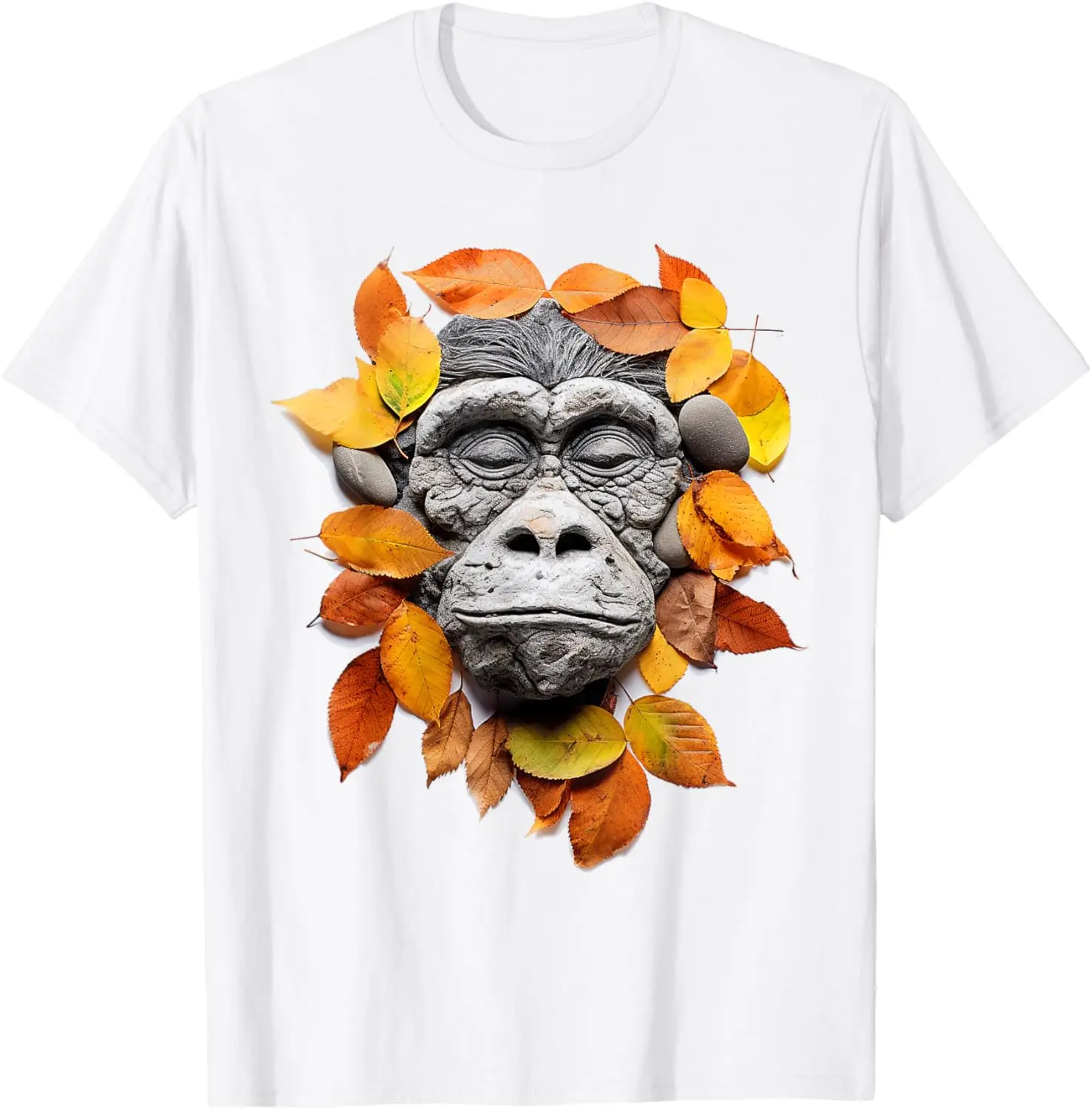 Monkey Animal Print Graphic Nature Art Face Monkey T-Shirt