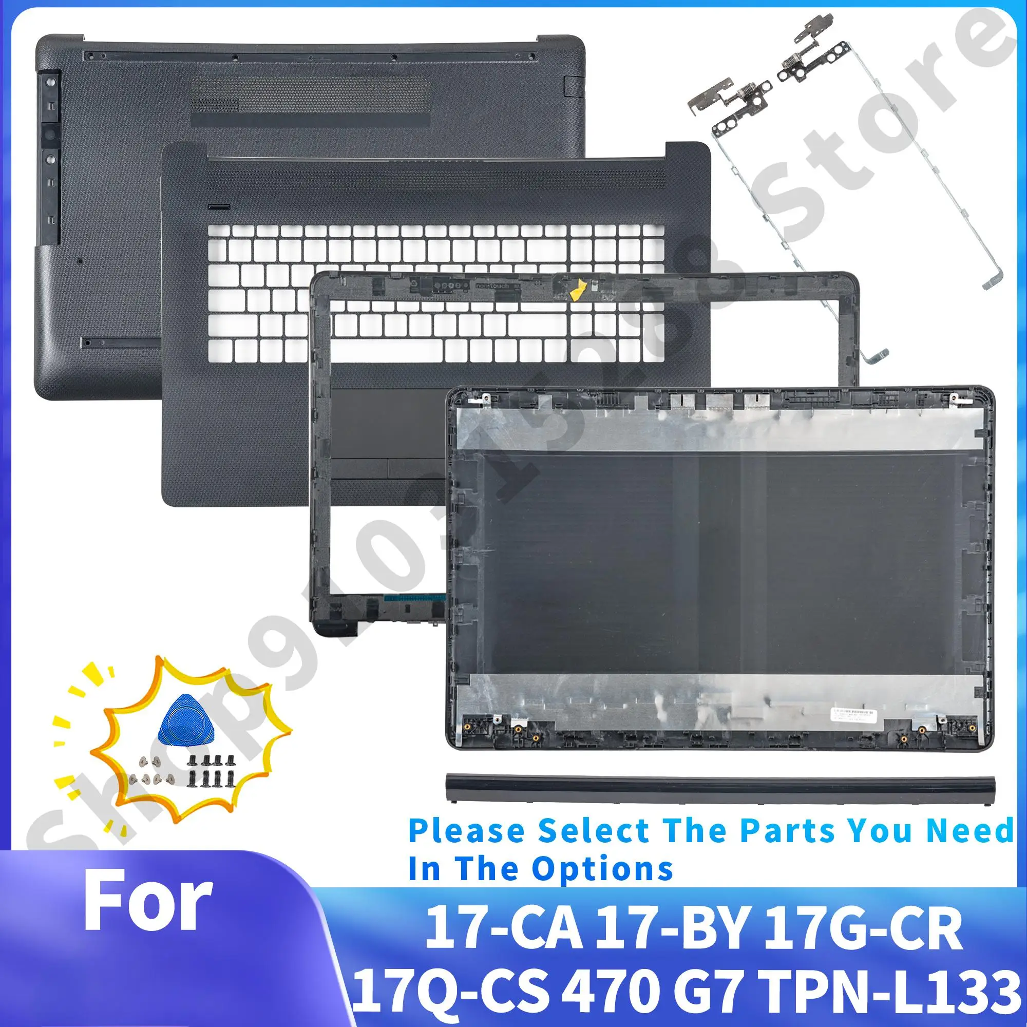 

NEW Housing Case For Pavilion 17-BY 17-CA 17-CR 17T-BY 17Z-CA 470 G7 LCD Back Cover/Bezel/Palmrest/Bottom Case L48403-001