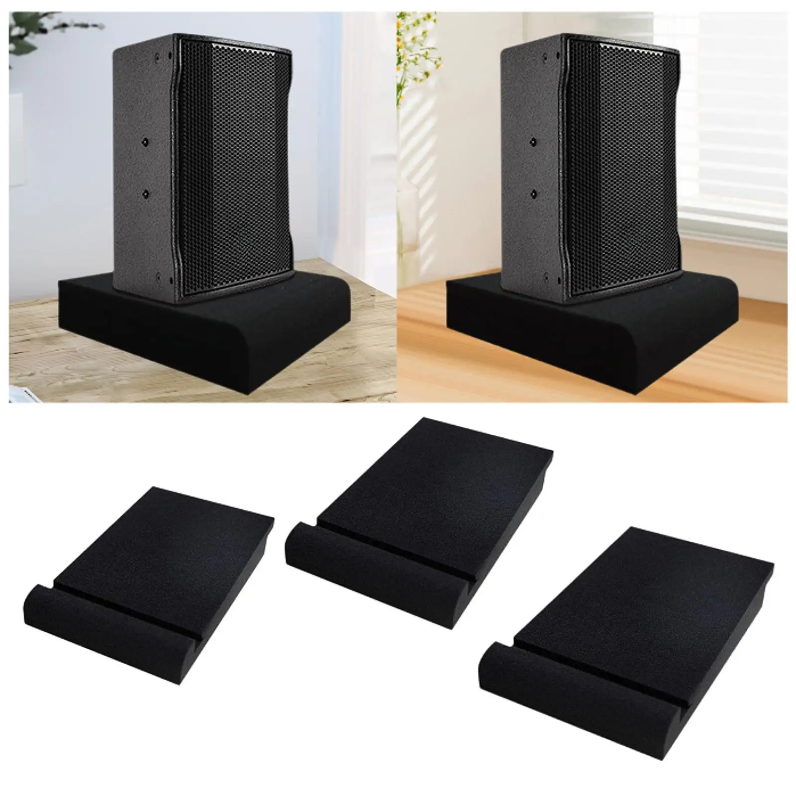 Adjustable Studio Monitor Isolation Pad Acoustic Foam Stand for Soundproof Booth Portable Music Room