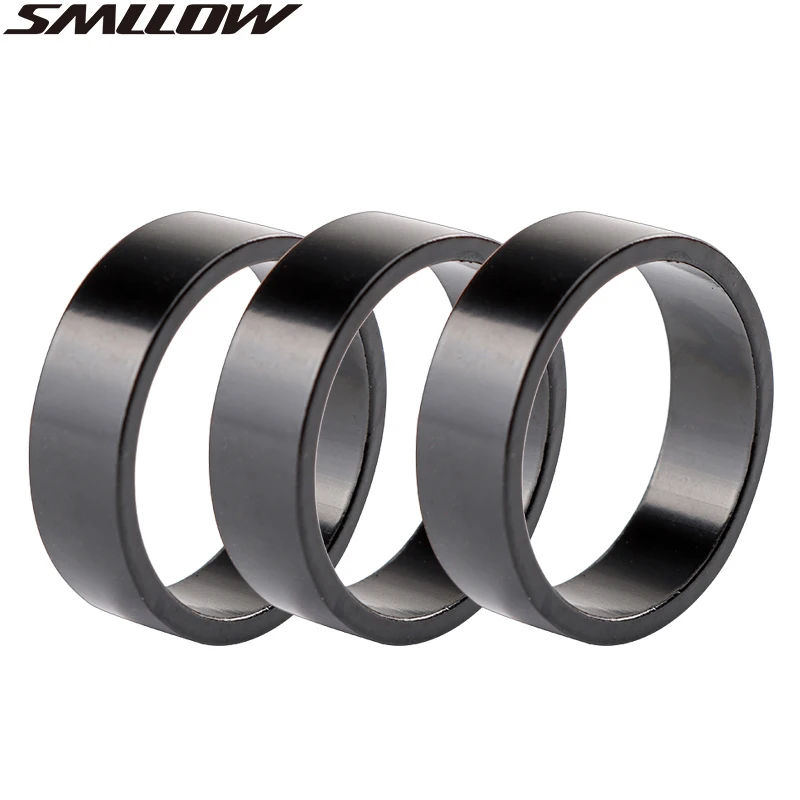 SMLLOW 5/10mm Bike Fork Fine-tuning Washers Aluminum Alloy 6 pcs Bicycle Washers Stem Spacers Bike Headset Raise Handlebar Parts