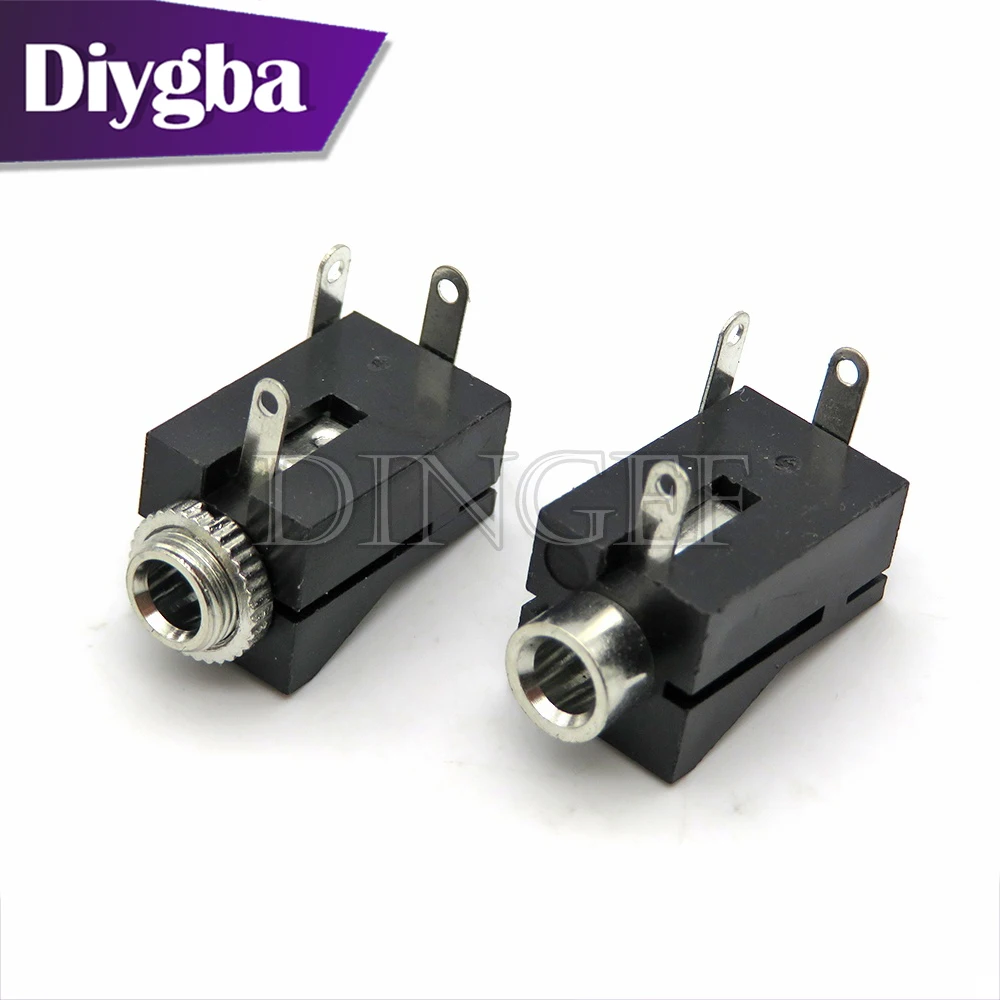 10PCS/lot PJ302 PJ-302 3.5MM Female Audio Connector 3 Pin DIP Headphone Jack Socket DIYGBA