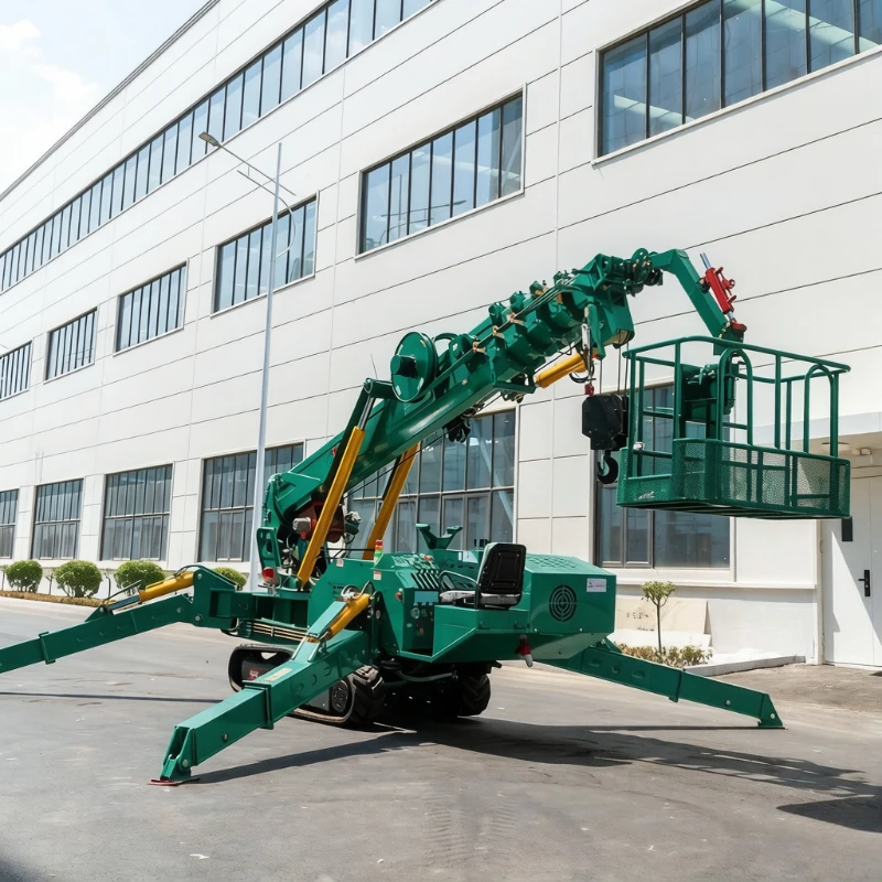 Directly Factory Sale Mobile Spider Crane 3 Ton 5ton 6ton 8ton 10ton Telescopic Boom 360 Degree Mini Crawler Spider Crane