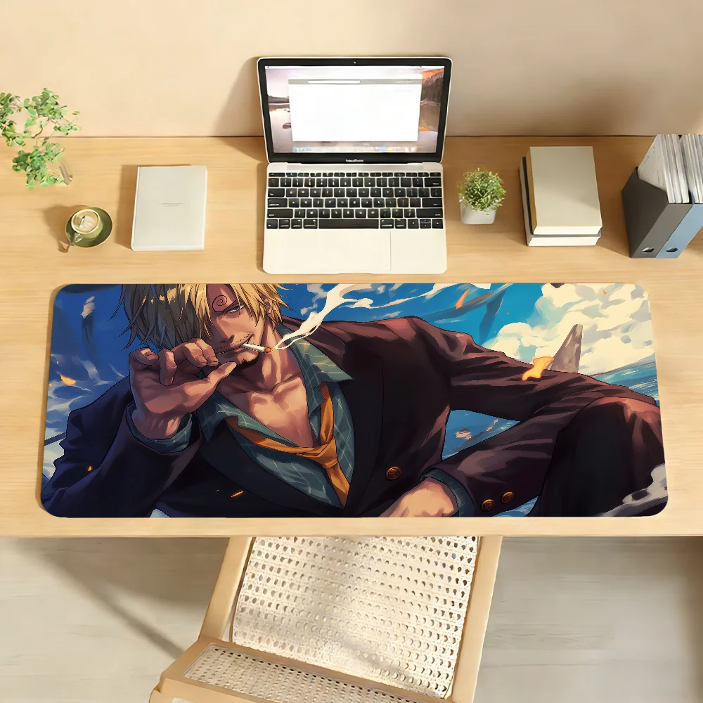 Anime O-One Piece-E Sanji Mouse Pad Computer Laptop Rubber Non-slip Mouse Mat Mousepad Gamers Decoracion Desk Mat