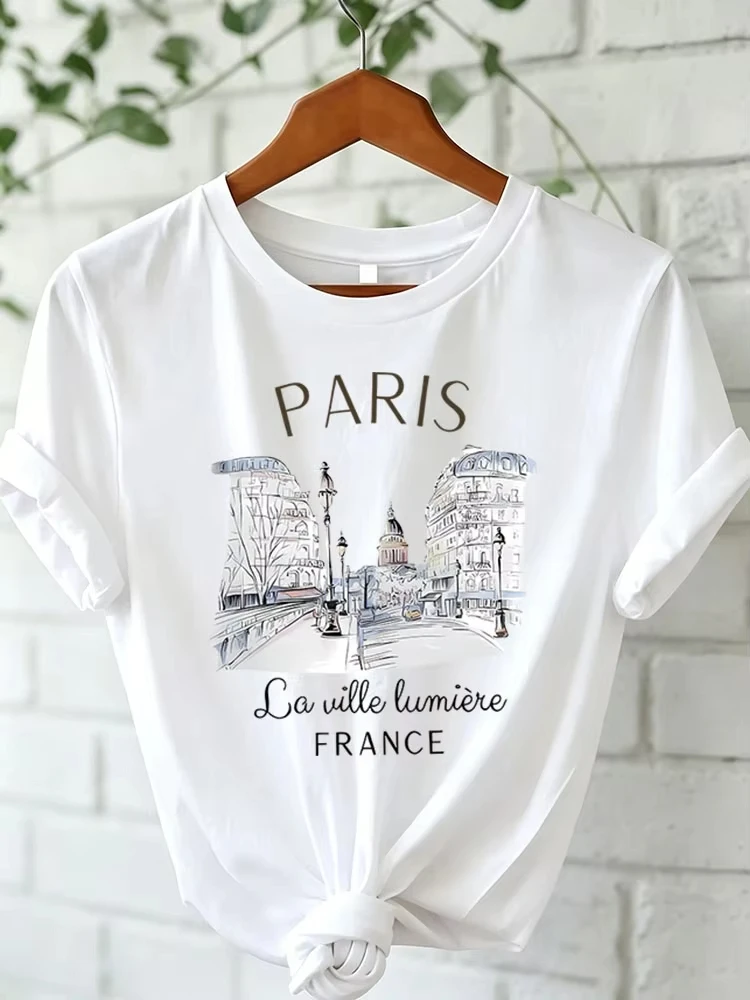 Women's New 23 Letter Printed Street Primitive Casual Top Oversized Breathable Comfortable And Fashionable Y2K Sports T-Shirt﻿