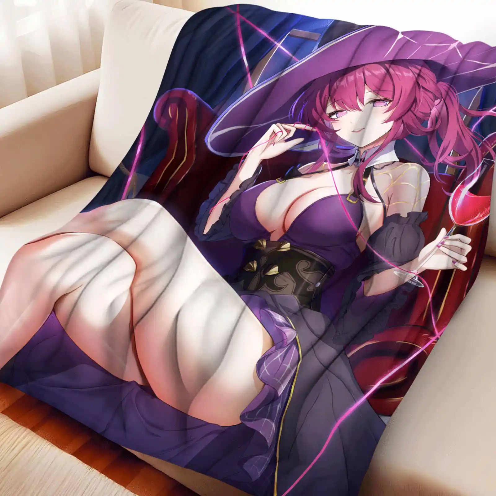 

Honkai Star Rail Kafka Flannel Blanke Bed Sofa Travel Camping Super Soft Cozy Plush Blanket