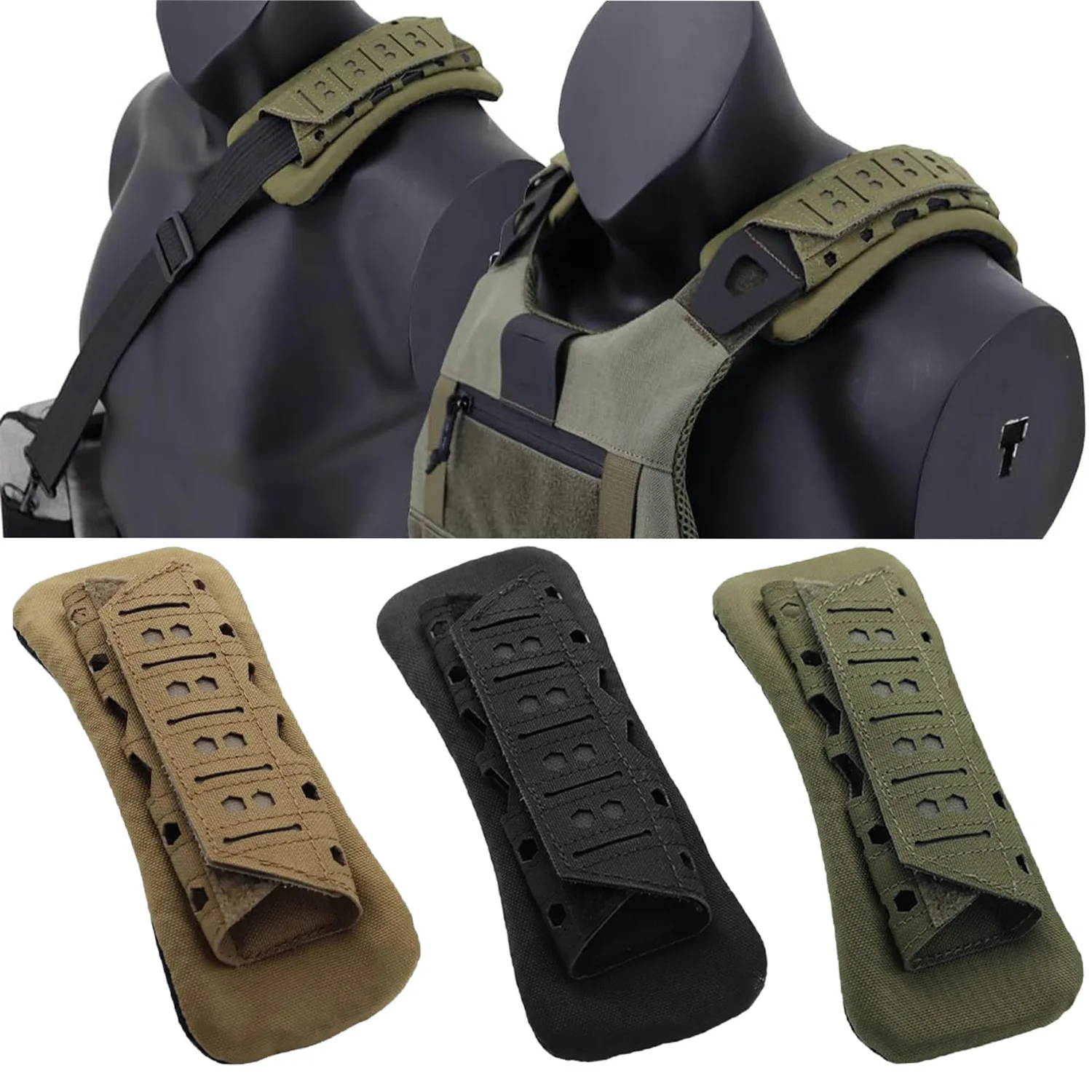 

Outdoor Sports Breathable Tactical Shockproof Pressure Relief Pad Support Pad Breathable Non-slip Protect Shoulder Pad
