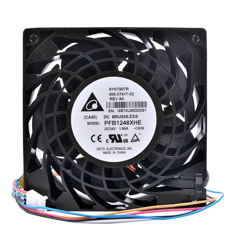 PFB1248XHE 12038 12cm 48V 1.92A double ball bearing inverter server metal fan