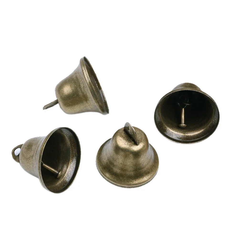 35pcs DIY Handmade Accessories 38mm Bronze Bell Copper Rattle Bell Party Decor Bell christmas decoration